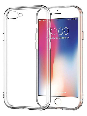 Силиконовый чехол для Apple iPhone 7 Plus Lux, прозрачный, фото 2