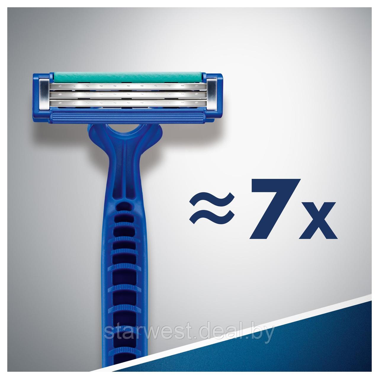 Gillette Blue 3 Simple 4 шт. Мужские одноразовые бритвы / станки для бритья - фото 5 - id-p134011967