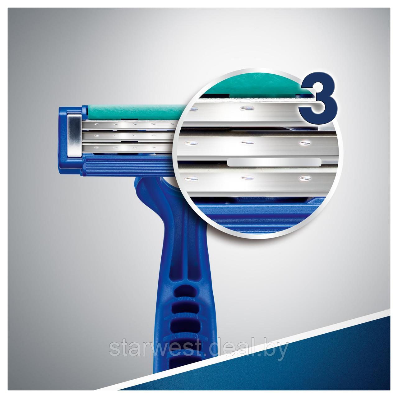 Gillette Blue 3 Simple 4 шт. Мужские одноразовые бритвы / станки для бритья - фото 6 - id-p134011967