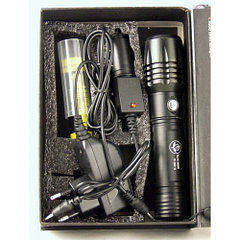 Ручной  фонарик YY-T509-T6 ( комплект АКБ 18650, касета 3*ААА) 