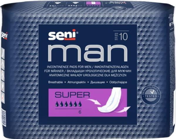 Урологические вкладыши для мужчин Seni Man Super 10 шт. - фото 2 - id-p134020714