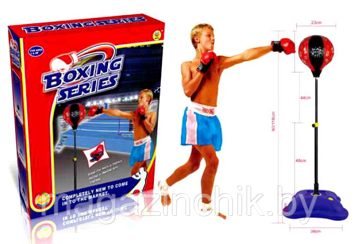 Детский набор для бокса до 154 см, груша на стойке + перчатки HF100A - фото 1 - id-p134021355