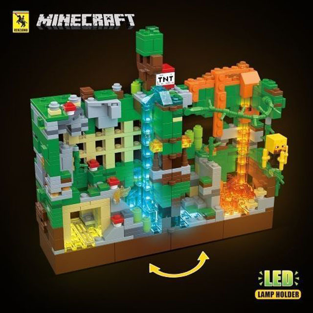 Конструктор Renzaima 679 Minecraft Битва в джунглях (аналог Lego Minecraft) 866 деталей - фото 5 - id-p134021743