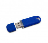 Флеш накопитель USB 2.0 Memo, пластик Софт Тач, синий/синий , 32 Gb - фото 3 - id-p134042030