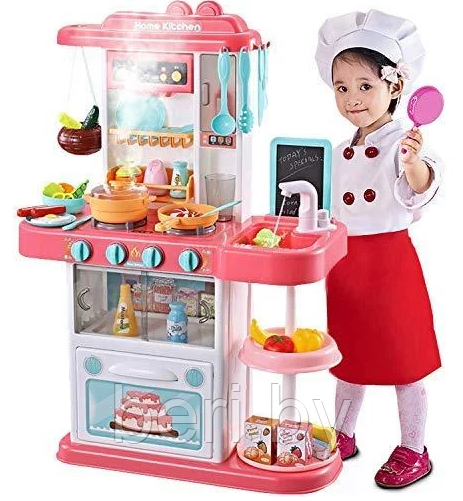 889-180 Кухня детская игровая Limo Toy, 72 см, вода, духовка, плита, 43 предмета, свет, звук