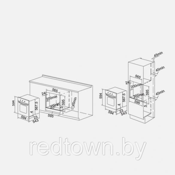 Духовой шкаф F 102 SIX - фото 4 - id-p9707170