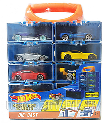 Модельки Hot Wheels в кейсе 618-12, 12 машинок