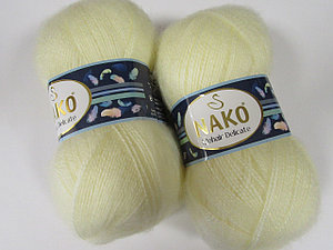 Пряжа Nako Mohair Delicate цвет 6103 молочный