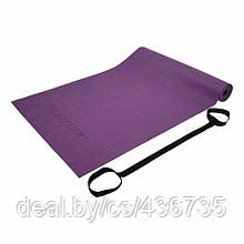 Коврик для йоги Tunturi ПВХ, 4мм, фиолетовый