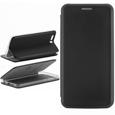 Чехол-книга на основе из силикона Book Case New 3D черный для Huawei Y6p - фото 3 - id-p134051360