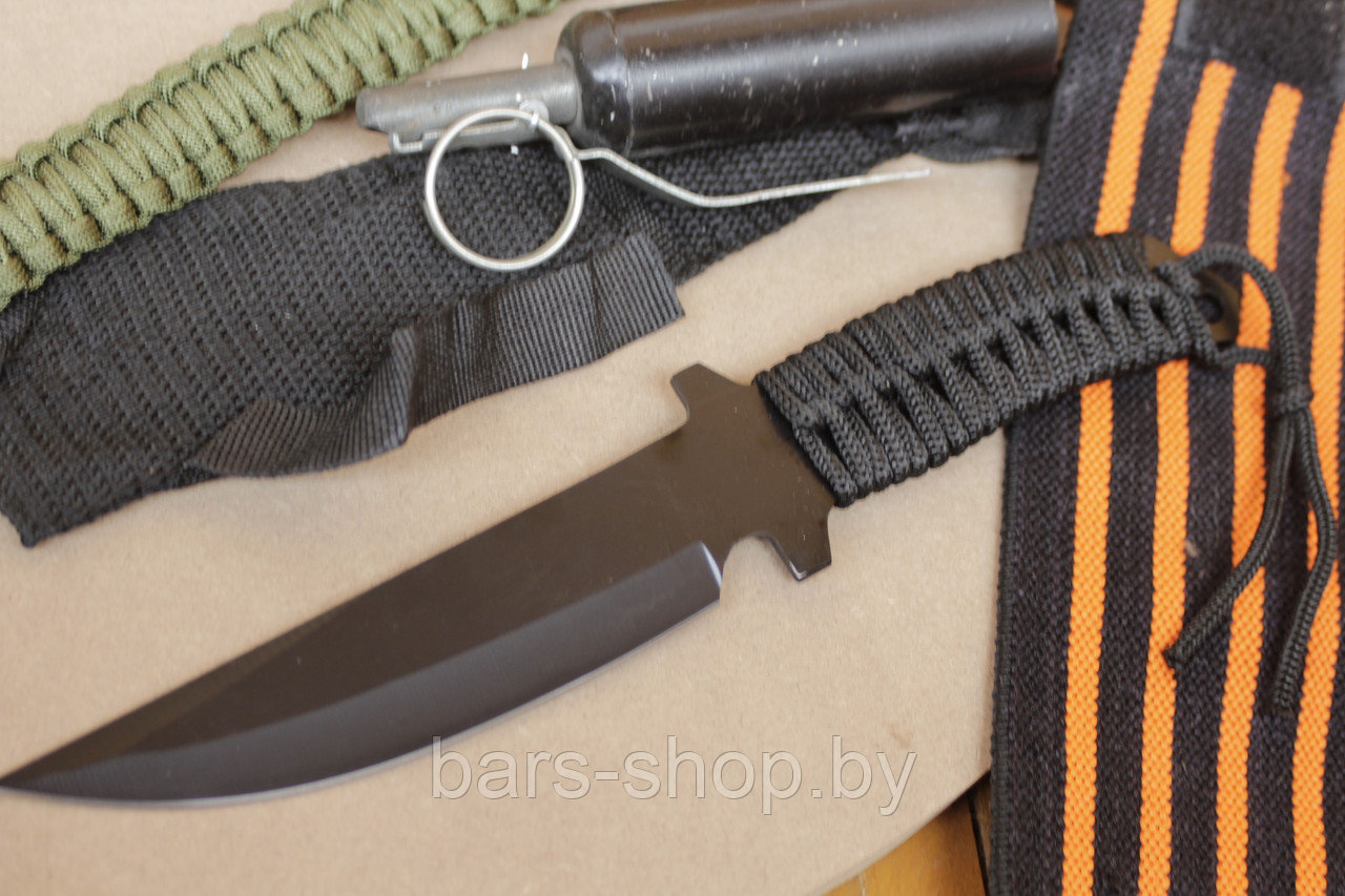 Нож походный Турист, черная обмотка - фото 3 - id-p134054984