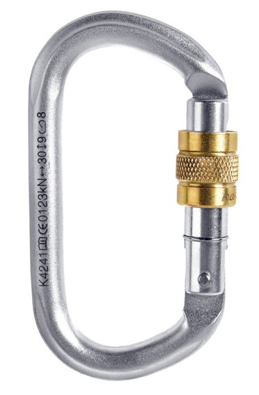 Карабин OVAL STEEL SCREW LOCK