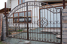 Ворота откатные кованые без двигателя ВО15