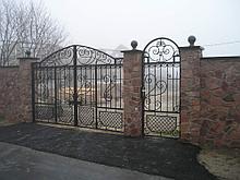 Ворота откатные кованые без двигателя ВО17