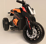 Детский электромобиль, мотоцикл RiverToys X222XX (оранжевый), фото 2