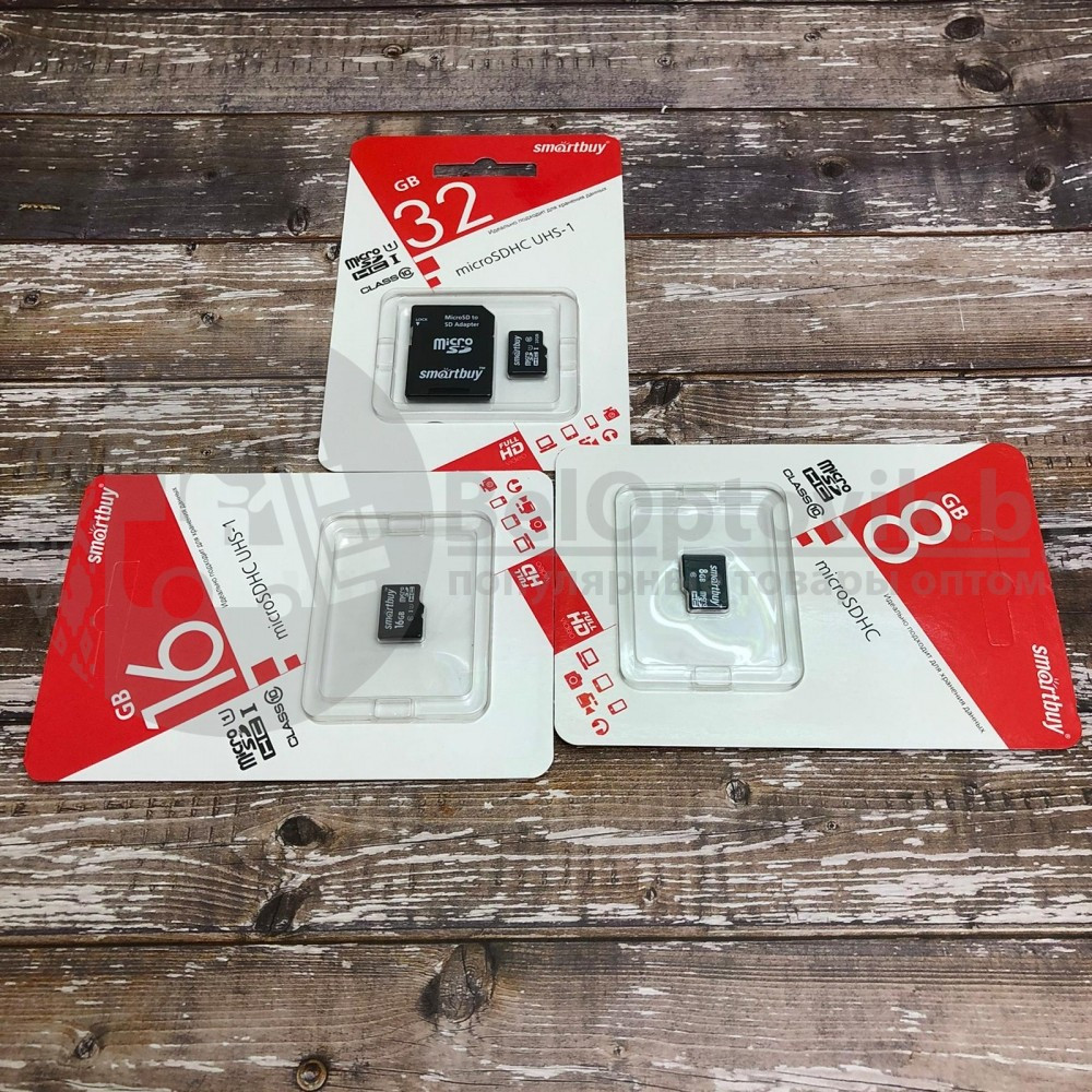 Карта памяти 8GB Smartbuy (Оригинал) micro SDНC 10 класс Без адаптера - фото 3 - id-p134091897