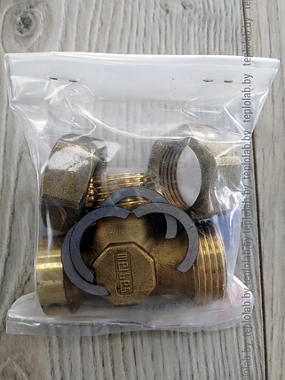 Комплект соединительного фитинга Meibes FixLock T-piece DN20 3/4", фото 2