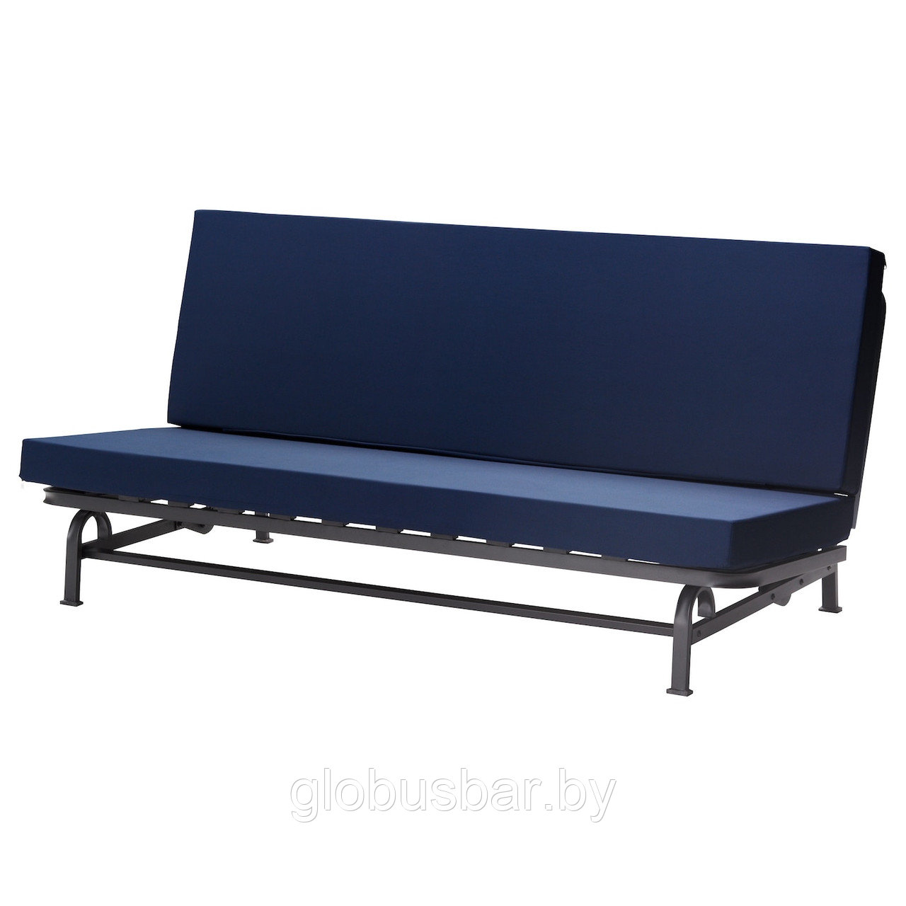 ЭКСАРБИ 3-местный диван-кровать, темно-синий, икеа - фото 1 - id-p134103710