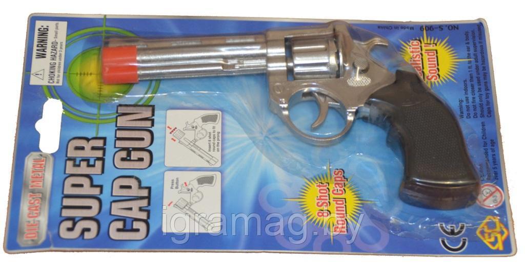 Пистолет "Револьвер" (метал, на пистонах) 170 мм - фото 1 - id-p133969986