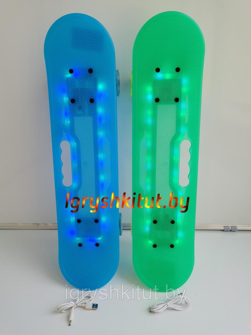 Светящийся Пенни борд ,скейтборд ( роликовая доска с подсветкой для детей и подростков ) - фото 5 - id-p134109212