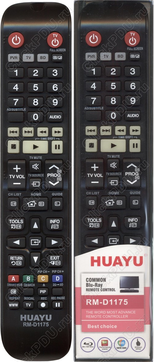 Пульт телевизионный Huayu для SAMSUNG корпус AH59-02407A RM-D1175