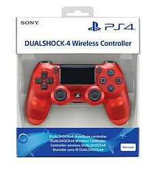 Геймпад PS4 Controller Wireless Dual Shock фэйк красный в блистере