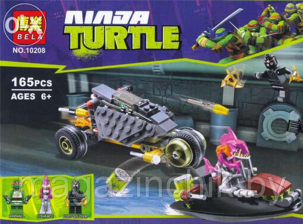 Конструктор Черепашки-ниндзя Bela 10208 Хитрый план преследования 165 дет, аналог Lego Ninja Turtles 79102 - фото 4 - id-p9769575