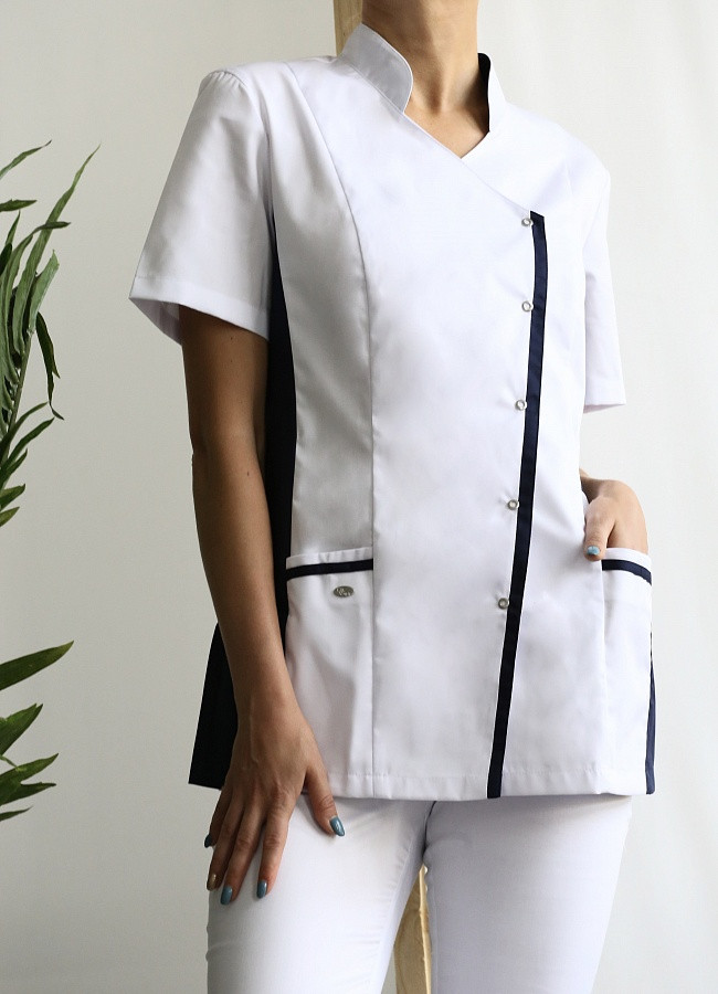 Медицинская БЛУЗА «ВЕНЕЦИЯ», CИНИЙ Doctor Style - фото 2 - id-p134176228