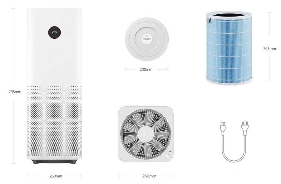 Очиститель воздуха Xiaomi Mi Air Purifier Pro - фото 3 - id-p134189686