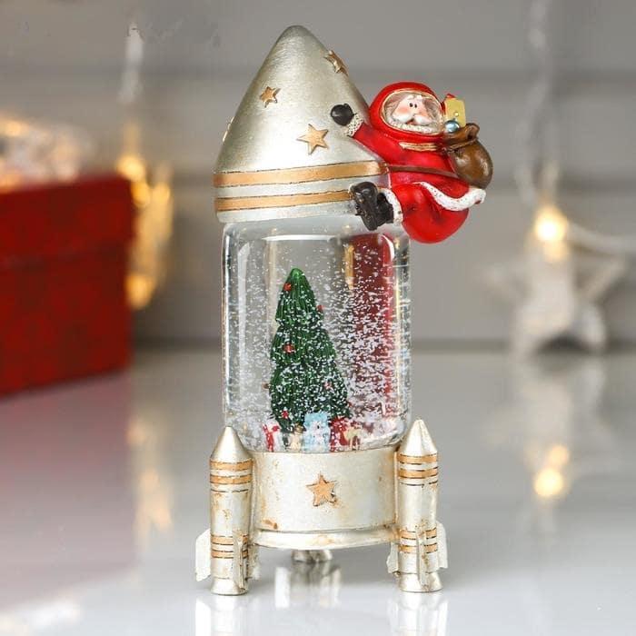 Снежный шар «Дед Мороз- космонавт» - фото 1 - id-p134190781