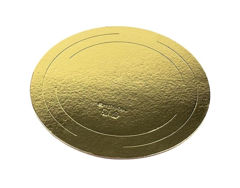 Подложка усиленная золото/жемчуг D 220 мм Pasticciere Толщина 1,5 мм ( 50 шт/упак) - фото 1 - id-p134200506