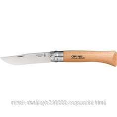 Нож Opinel №8, углеродистая сталь, рукоять из бука - фото 1 - id-p134216450