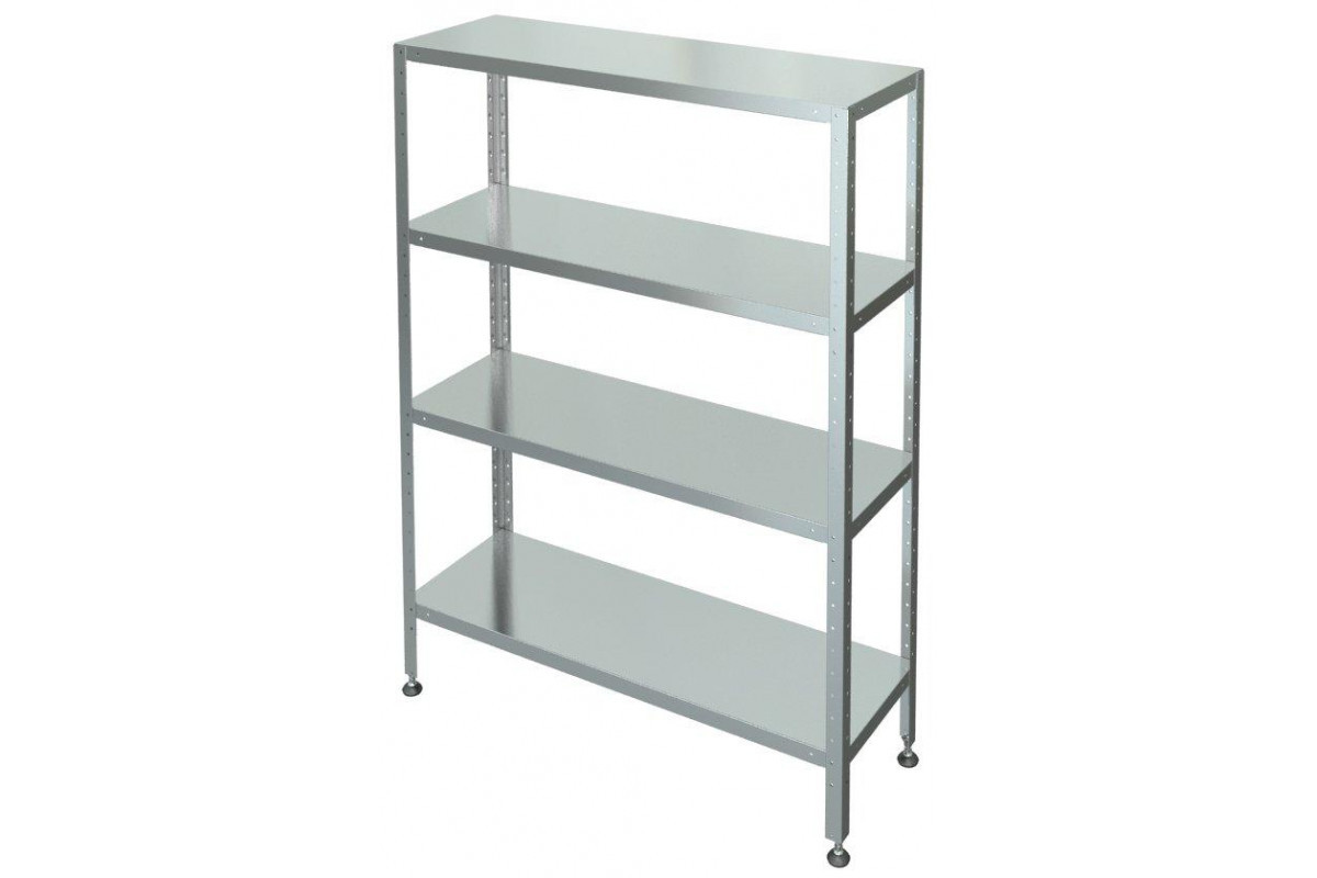 Стеллаж 900х400х1800 мм, нерж.сталь