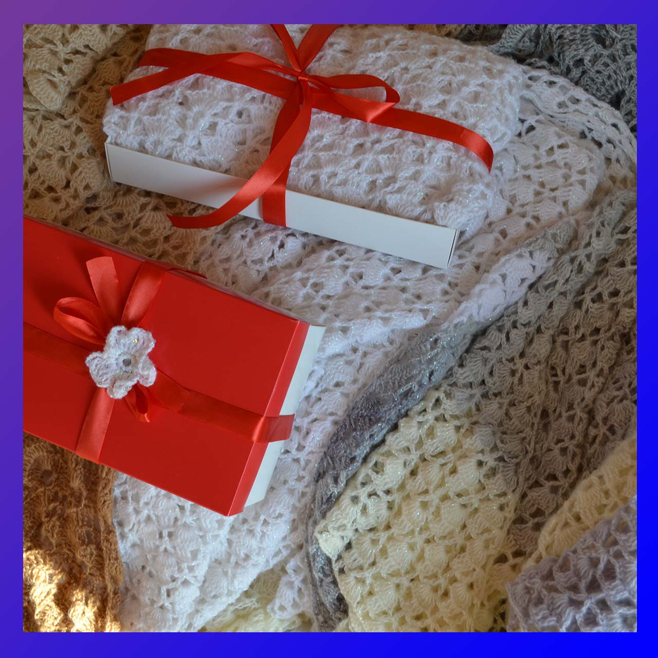Платок вязаный из мохера - прекрасный женский подарок к празднику - фото 9 - id-p107132368