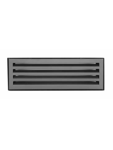 Решетка Kratki Fresh со статичными жалюзями Invi Ventlab черная - фото 2 - id-p134255427