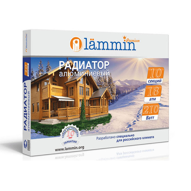 Радиатор алюминиевый Lammin ECO AL 500/100 - фото 5 - id-p134261390