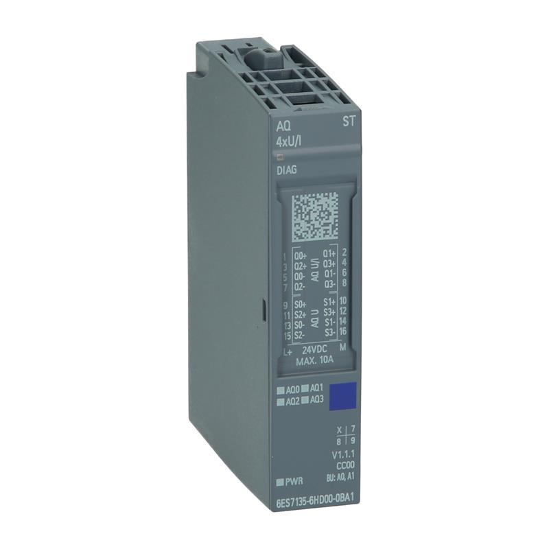 Модуль аналогового вывода SIMATIC ET 200SP 6ES7135-6HD00-0BA1, 4AO