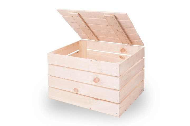 Ящик деревянный с крышкой (сундук) - фото 1 - id-p134261544