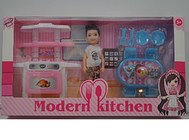 Игровой набор Кухня с куклой, арт.211-D