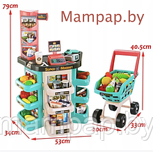 668-76 игровой набор Супермаркет с тележкой (47 предметов)