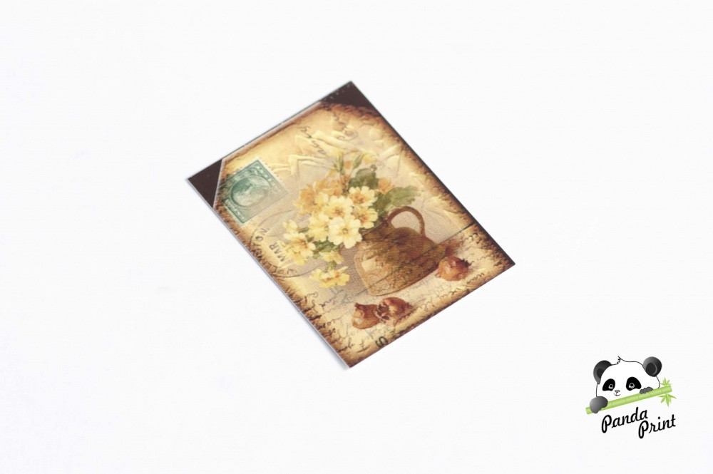 Бирка Ваза с цветами 40х55 мм