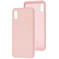 Силиконовый чехол Silicone Case светло-розовый для Xiaomi Redmi 9A