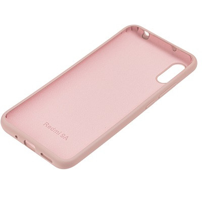 Силиконовый чехол Silicone Case светло-розовый для Xiaomi Redmi 9A - фото 2 - id-p134267912