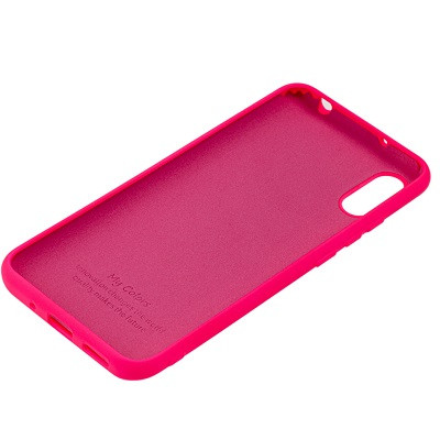 Силиконовый чехол Silicone Case малиновый для Xiaomi Redmi 9A - фото 2 - id-p134267914