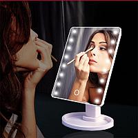 Зеркало настольное с LED подсветкой для макияжа, фото 1