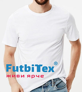 Футболка мужская FutbiTex Evolution, белая, 44 (XS)