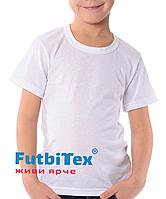 Футболка детская FutbiTex Evolution, белая, 30 (рост 128)