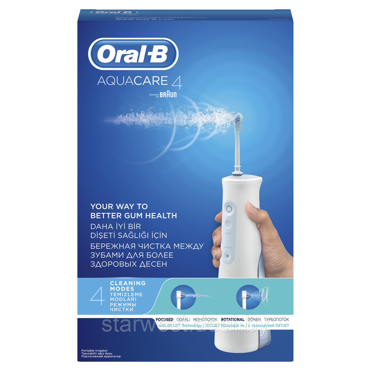 Oral-B Braun AQUACARE 4 Ирригатор портативный для полости рта MHD20.016.2 - фото 2 - id-p129700830