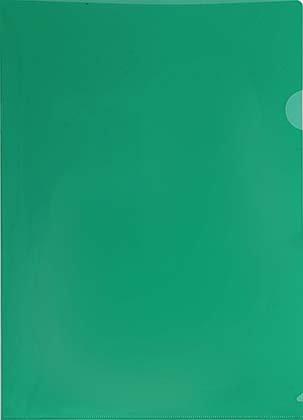 Папка-уголок пластиковая inФормат А4+ толщина пластика 0,15 мм, прозрачная зеленая - фото 1 - id-p134299390