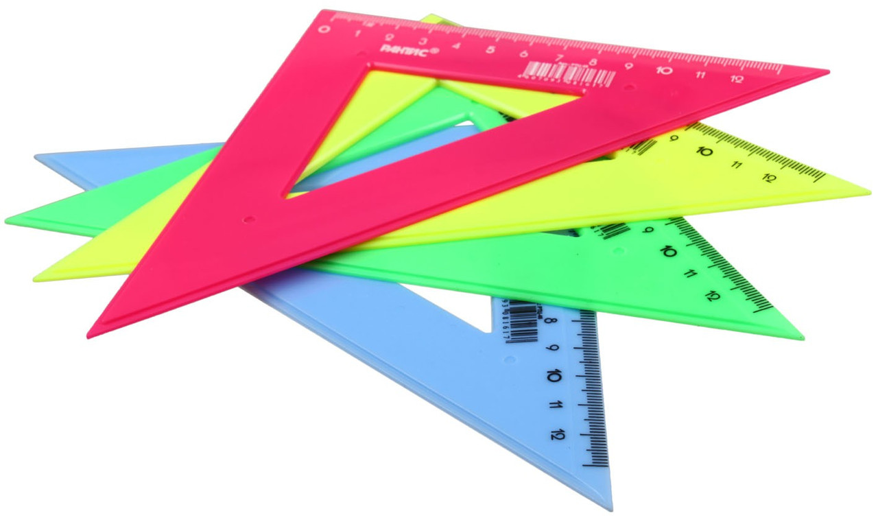 Треугольник пластиковый «Рантис» 12 см, 45°, ассорти (цена за 1 шт.) - фото 1 - id-p134299447